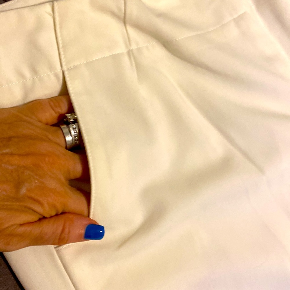 NWT Fully Lined Wide Leg Pants by International Concepts |Size 16 Vanilla color - Picture 7 of 11